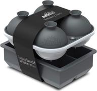 🧊 samuelworld ice cube trays - jumble big cubes & 2.5 inches large sphere ice mold combo - perfect for whiskey and cocktails, efficiently keeps drinks refreshingly chilled (grey) logo