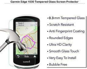 img 3 attached to Закаленное стекло для защиты экрана Garmin Edge 1030 - пленка MOTONG LCD, твердость 9H, толщина 0,3 мм, конструкция из реального стекла