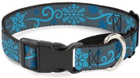 img 2 attached to Buckle Down Snowflakes Martingale Neck Large