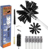 🔥 efficient 24ft dryer vent cleaning kit with rotary lint brush - 12-piece duct cleaning system for reliable results logo