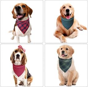 img 2 attached to Dog Bandanas Reversible Neckerchief Accessories