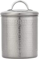 💎 amici home gunmetal storage canister metal can - stylish matte silver, 38 fluid ounces логотип