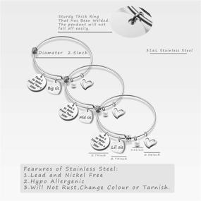img 3 attached to Браслеты для сестер Средний браслет там на день рождения
