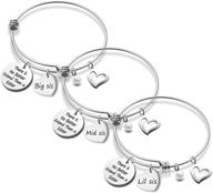 sister bracelets middle bracelet there birthday logo