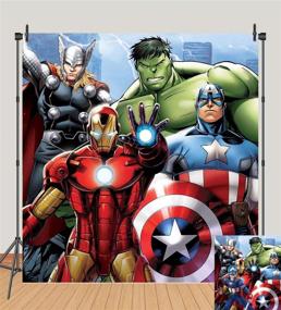 img 4 attached to Backdrops Superhero Background Photography Decoration