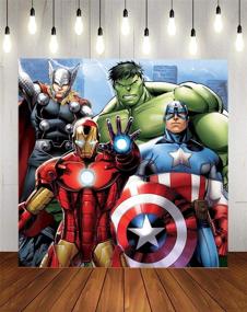 img 3 attached to Backdrops Superhero Background Photography Decoration