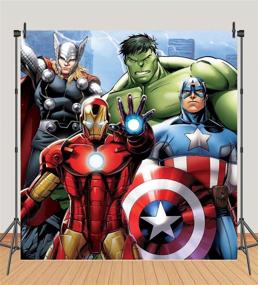 img 2 attached to Backdrops Superhero Background Photography Decoration