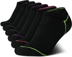 img 4 attached to 🧦 Avia Women's No Show Athletic Performance Stretch Sport Liner Socks With Non-Slip Grip (6 Pack): Enhance Your Active Performance with Superior Comfort and Stability