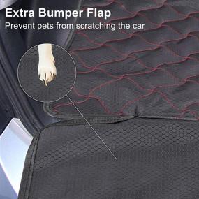 img 1 attached to BABYLTRL SUV Cargo Liner for Dogs: Waterproof Cover with Bumper Flap Protection - Quilted Dog Seat Mat 91''x53'' for Trucks, SUVs, Sedans & Vans - Machine Washable & Nonslip Backing