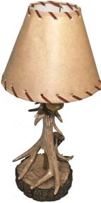 img 1 attached to 🦌 "Elegant Antler Lamp with Deer Shade - GFT3650 Lamps: Illuminate Your Space with Rustic Charm