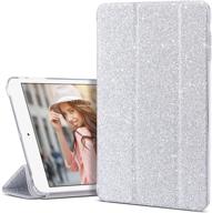 💻 ulak ipad mini 3/2/1 case: slim bumper smart stand with colorful clear back, silver bling, lightweight, auto sleep/wake function logo