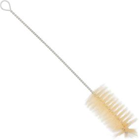 img 3 attached to Pig Bristle Baby Bottle Brush by Redecker with Flexible Wire Handle – Set of 2, 16-Inches, German-Made