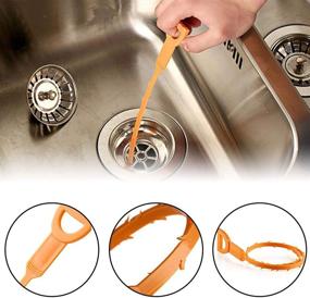 img 2 attached to 🚿 Omont Drain Clog Remover Tool: 6 Pack Hair & Sink Drain Cleaner - 20 Inch Tube Drain Cleaning Kit