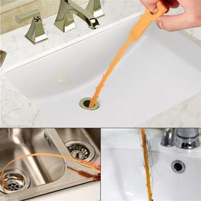 img 3 attached to 🚿 Omont Drain Clog Remover Tool: 6 Pack Hair & Sink Drain Cleaner - 20 Inch Tube Drain Cleaning Kit