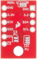 sparkfun bme280 atmospheric sensor breakout: accurate weather measurement with barometric pressure, humidity, and temperature - small footprint, i2c & spi interface, 3.3v operation logo