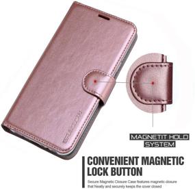 img 1 attached to 📱 ERAGLOW Luxury PU Leather Wallet Flip Case for Samsung Galaxy J7 V 2017, J7 Perx, J7 Sky Pro, J7 Prime, Galaxy Halo - Rose Gold