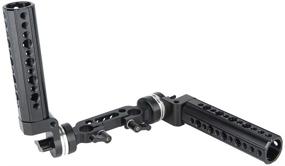 img 3 attached to 🎥 NICEYRIG 15mm Shoulder Rig Handle Kit with M6 Thread ARRI Rosette Mount Grips for DSLR Camera Cinema Camcorder - Enhance Your Heavier Rig!