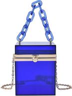 🔘 qzunique women's cute cube shape handbag: magic shoulder bag clutch with extra-long strap logo