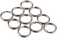 pack of 10 small titanium key rings - ti-edc split rings (10mm) logo