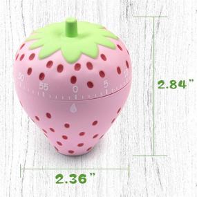 img 3 attached to 🍓 AUEAR Cute Strawberry Shape Kitchen Timer: Functional and Adorable Kitchen Alarm and Desktop Decoration