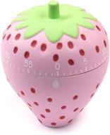 🍓 auear cute strawberry shape kitchen timer: functional and adorable kitchen alarm and desktop decoration логотип