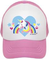 🧢 baseball trucker cap with unicorn design – stylish hats & caps for boys' accessorizing in available light logo