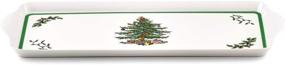 img 3 attached to Spode Christmas Tree Festive Sandwich Plate 15 Inches