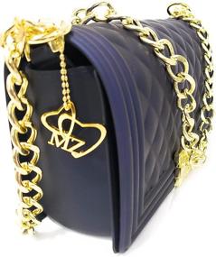img 2 attached to MariaKinz Jelly Crossbody Shoulder Golden Women's Handbags & Wallets for Crossbody Bags