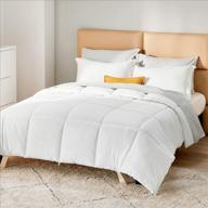 bedsure white comforter queen size logo