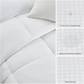 img 1 attached to Bedsure White Comforter Queen Size