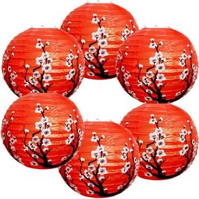 img 4 attached to Smeiker Chinese Japanese White Cherry Flowers (6 Pack 16&#34