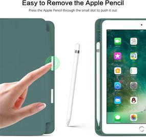img 1 attached to 📱 BENTOBEN iPad 6th Generation Case, iPad 5th Generation Case with Pencil Holder, Premium Folio Foldable Stand Smart Auto Wake/Sleep Protective Tablet Case for Apple iPad 9.7" 2018/2017 in Midnight Green