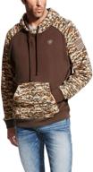 ariat mens patriot hoodieтолстовка бежевая логотип