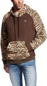 img 2 attached to ARIAT Mens Patriot HoodieТолстовка Бежевая
