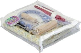 img 1 attached to Oreh Homewares Zippered See Through Cosmetics Storage & Organization