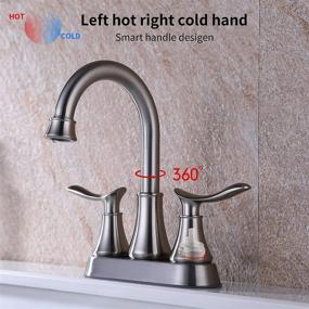img 3 attached to GELE Lead Free Bathroom Sink Faucet with 2 Handle Design – Stylish and Safe Lavatory Solution