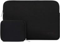 mosiso laptop sleeve: neoprene bag cover for 13-13.3 inch macbook pro, air & notebooks - black logo