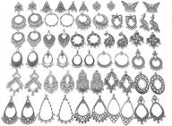 📿 kinteshun filigree chandelier earring loops connectors: perfect for diy jewelry making (30 pairs, antique silver tone) logo