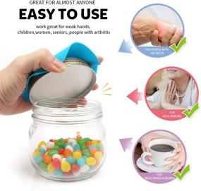 img 1 attached to 🔓 Teenitor 10 PCS Rubber Jar Gripper Pads - Multi-purpose Non-Slip Lid Grip Pad Bottle Opener for Seniors, Kids, Women - Kitchen Coasters Round, 4.88-inch