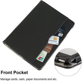 img 1 attached to 📱 RUBAN iPad Case: Ultimate Protection with Multi-Angle Stand and Pocket - Auto Wake/Sleep, Black