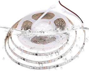 img 1 attached to FAVOLCANO 5m/16.4ft 300LEDS WS2811 LED Light Strip - Programmable, Individually Addressable, Waterproof IP67, RGB LED Rope with White PCB