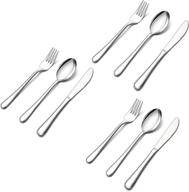 lianyu silverware: stainless tableware set for kids - perfect for dishwasher and home storage in kids' flatware store logo