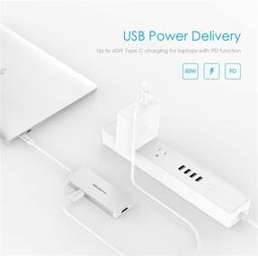 img 3 attached to 💻 USB-хаб LENTION: 4K HDMI, считыватель карт SD/Micro SD, USB 3.0, USB 2.0, зарядка - MacBook Pro, Mac Air, Surface, и другие - стабильный сертифицированный адаптер с драйвером (CB-C17, серебристый)