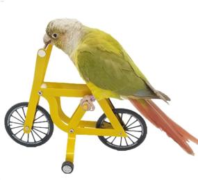 img 2 attached to 🧩 Enhance Bird's Intelligence with QBLEEV Parrot Puzzle Bicycle Toy for Training and Education