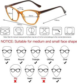 img 3 attached to Bevi Ladies Stylish Reading Glasses Vision Care