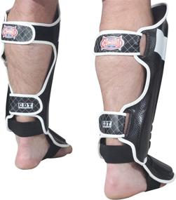 img 2 attached to Enhanced Protection and Durability: Combat Sports MMA Kickboxing Shin Guards