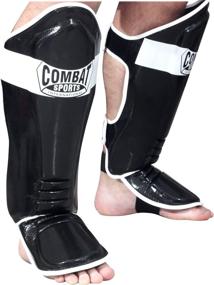 img 3 attached to Enhanced Protection and Durability: Combat Sports MMA Kickboxing Shin Guards