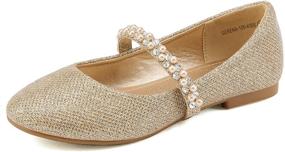img 4 attached to DREAM PAIRS Serena-100 Mary Jane Ballerina Flat Shoes: Perfect for Girls of All Ages