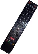 📺 replacement remote control - compatible with sharp lc-60le745u lc60le640u lc46le832u lc60le810un lc-40le835u lc40le830u aquos led lcd hd tv with netflix 3d button logo