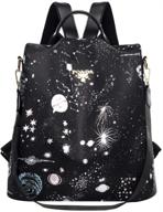 🎒 stylish clara camouflage women mini backpack: printed shoulder bag for leisure & travel - starry sky design logo